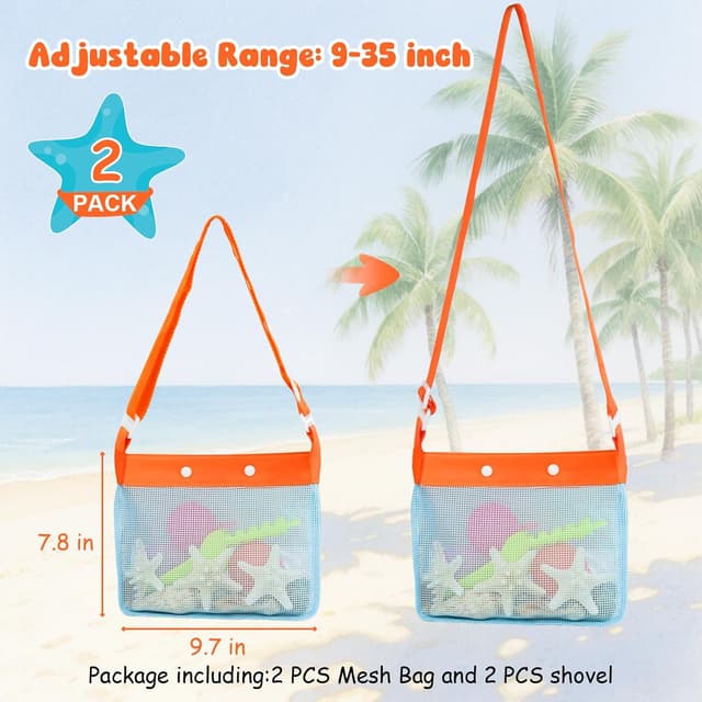 Detalle de QINGLER Beach Shovel Sand Sifters 2-Pack