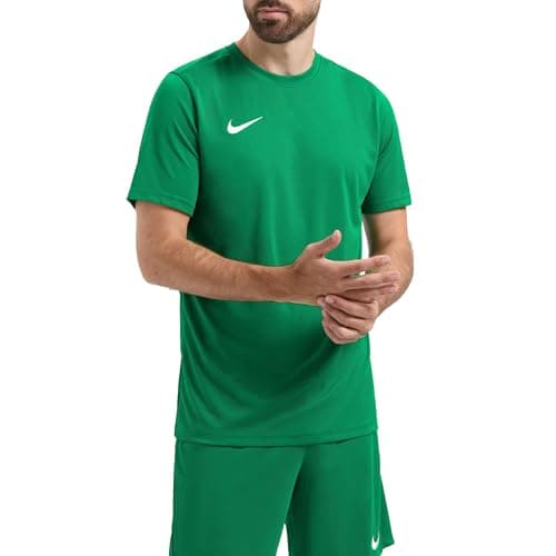 Detalle de Nike M Nk Dry Park Vii Jsy Ss: camiseta de fútbol transpirable para hombre, verde Pine Green/White (XL)