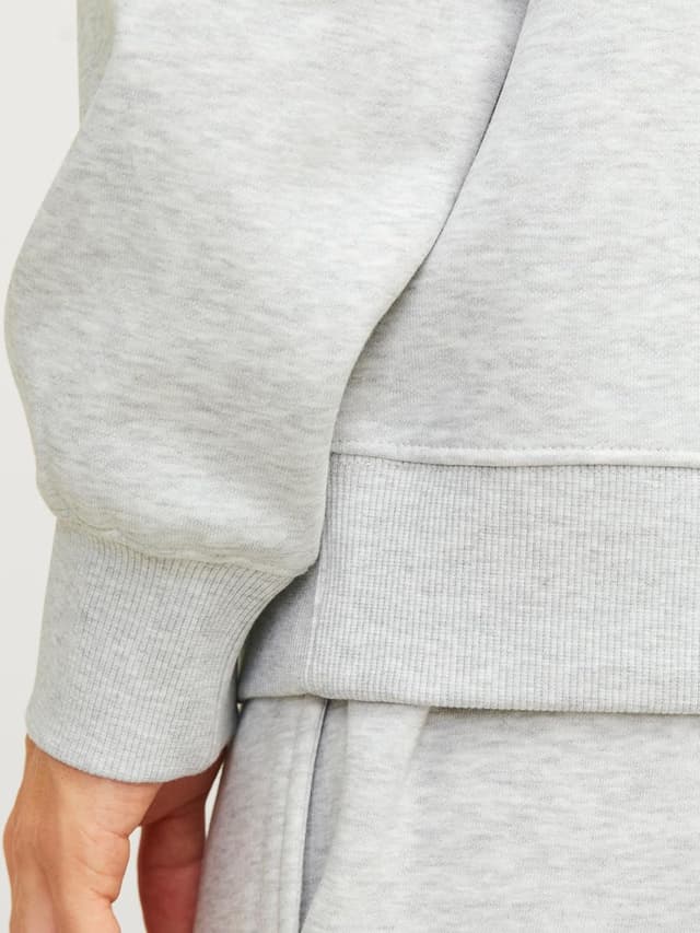 Detalle de JACK & JONES Jjecharge sudadera con cuello redondo NOOS para hombre, blanco (talla S)