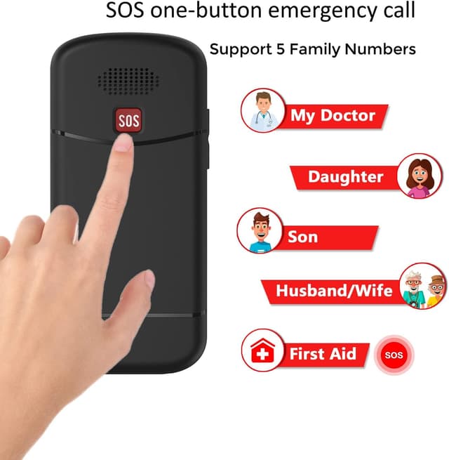 Thumbnail 2 de uleway Big Button Mobile Phone 800mAh