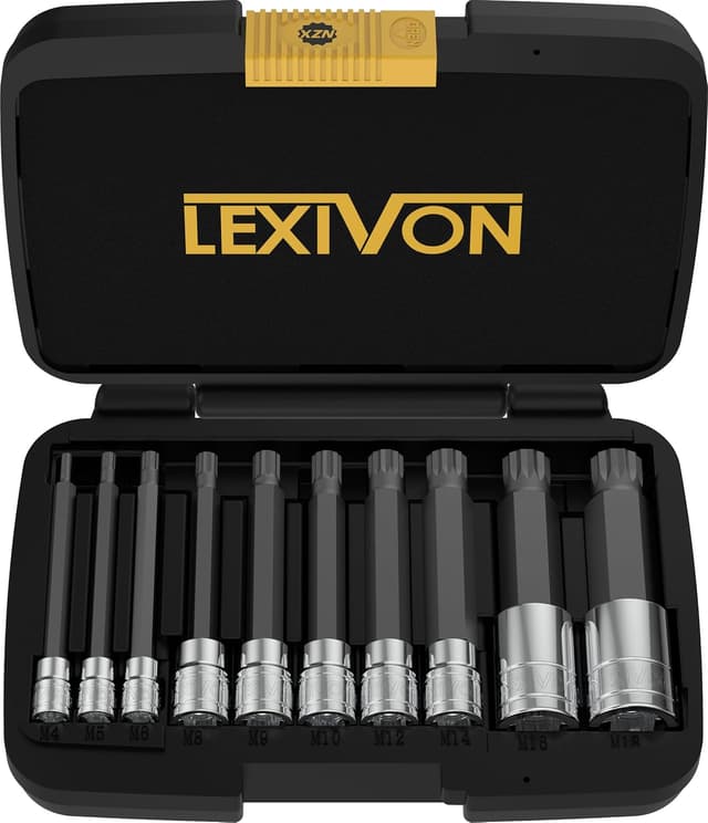 Thumbnail 6 de LEXIVON Impact Stecknuss-Adapter Set (4-teilig) mit Magnetic Bit-Halter: 1/4", 3/8" und 1/2" Drive auf 1/4" Hex Schaft