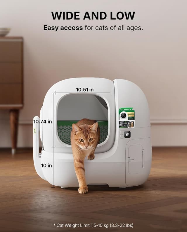 Detalle 2 de PETKIT PUROBOT MAX PRO 2 8L self‑cleaning litter box