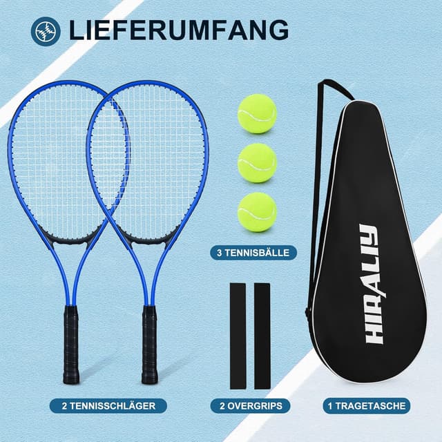 Thumbnail 5 de HIRALIY 27in Tennis Rackets Set