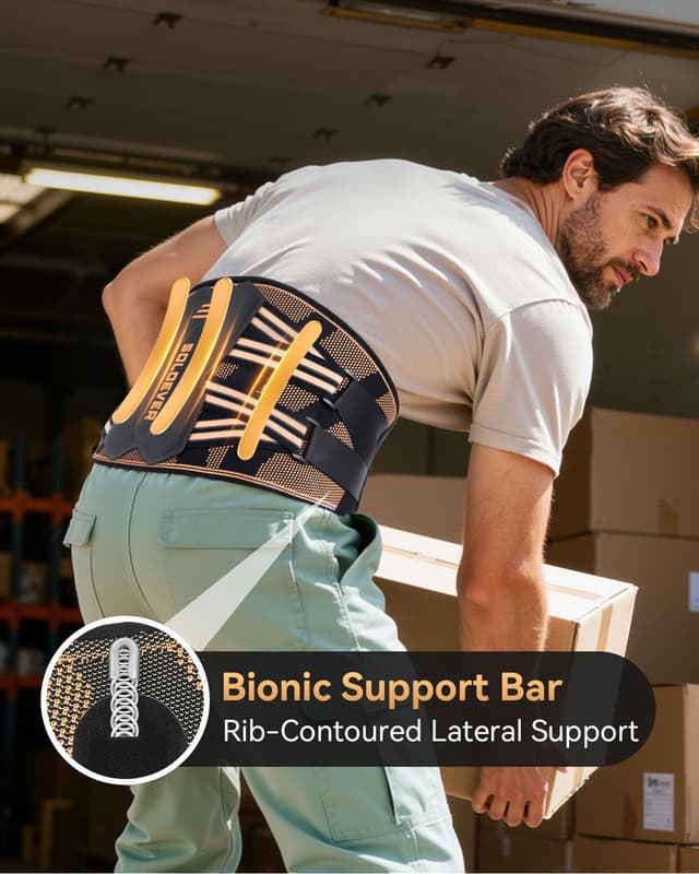 Thumbnail 6 de SOLOEVER Copper-Infused Back Brace for Lower Back Pain Relief