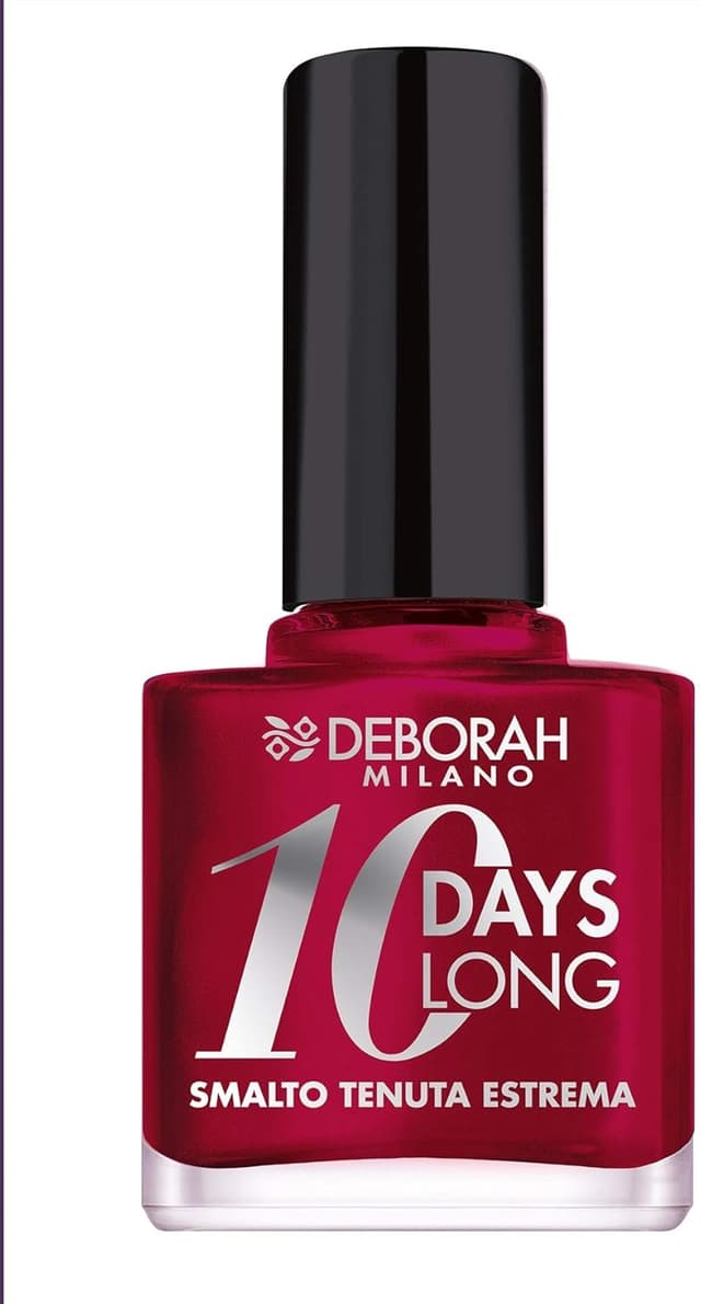 Detalle de DEBORAH Smalto 0 Days Long N.897 “Fire Heart” con formula nutriente e finitura luminosa
