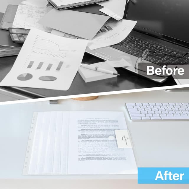 Thumbnail 6 de MOWETOO 22er A4-Dokumentenmappe, transparent