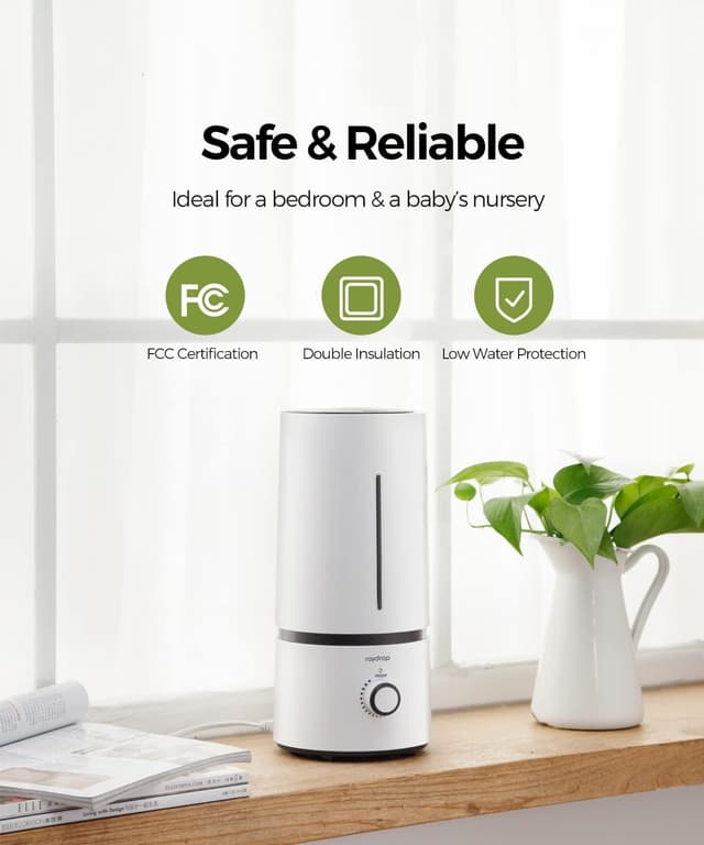 Thumbnail 4 de raydrop 1.70L Cool Mist Humidifier for Bedroom 🌫