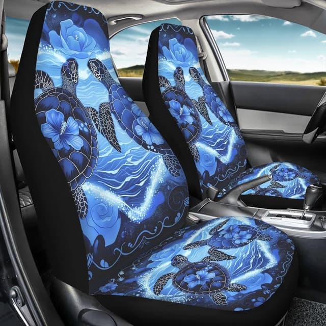 Thumbnail 2 de ZIATUBLES Vintage Floral Turtle Seat Covers