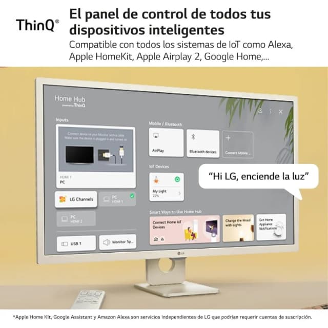 Detalle de LG 32SR50F-W Smart Monitor 32" IPS Full HD webOS23