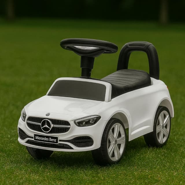 Thumbnail 6 de Baroni Toys Mercedes Ride-On Macchinina Spingi e Vai per bambini 1-4 anni con luci LED, suoni realistici e ruote antiscivolo