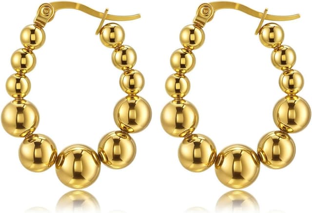 Detalle 1 de PiercingJak Gold Creolen 15 mm Huggie