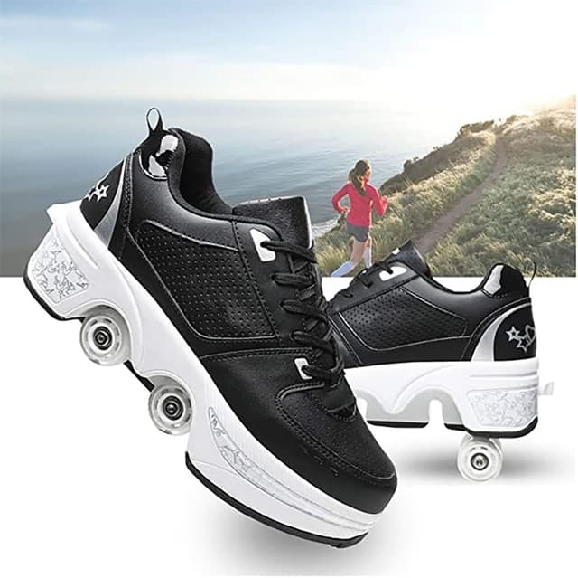 Detalle de Schuhe mit Rollen Rollschuhe Skate 2-in-1