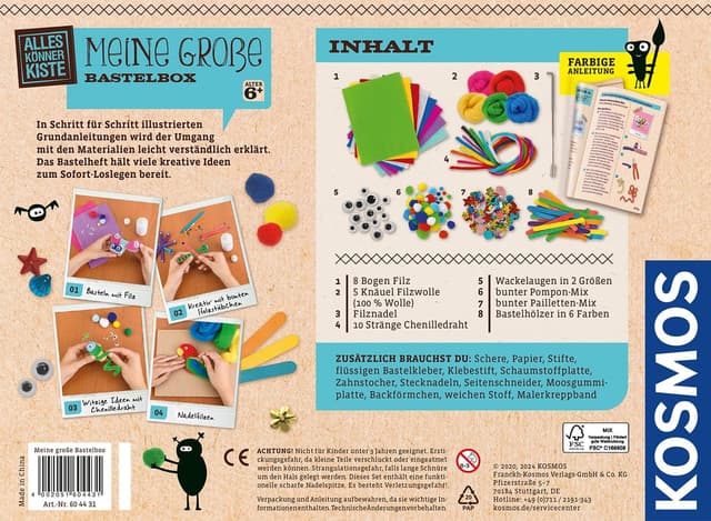 Detalle 2 de Kosmos 604431 AllesKönnerKiste Bastelbox 8-teilig