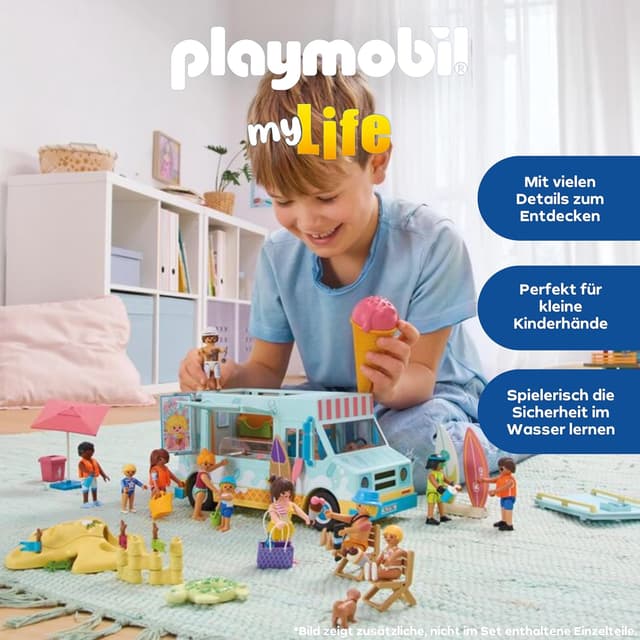 Thumbnail 2 de PLAYMOBIL 71904 Eiswagen mit Surfshop ab 4 Jahren