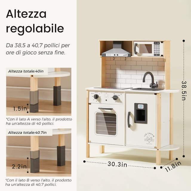 Thumbnail 4 de Tiny Land Cucina giocattolo 18 accessori đź‘©