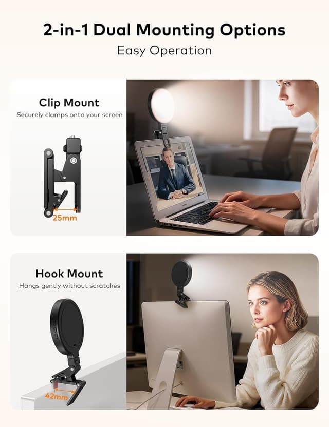 Thumbnail 2 de Portable Selfie Light 4 Inch for Laptop