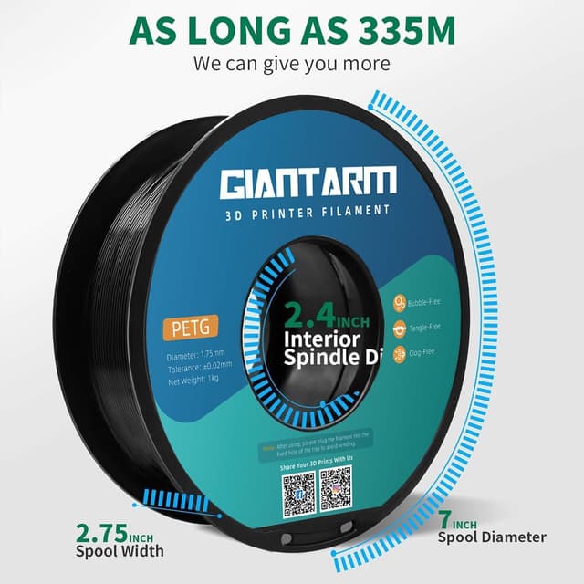 Thumbnail 3 de GIANTARM PETG Filament 1,75 mm 1 kg spool
