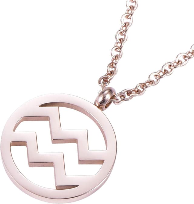 Detalle 2 de Morella Collar Acero Inoxidable Oro Rosa 46 cm