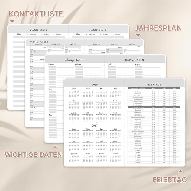 Thumbnail 4 de Kalender 2026 A5 Terminplaner mit Lesebändchen 📅