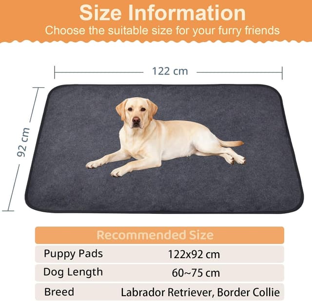 Detalle de Inkontinenzunterlage Hund 2er Set 122x92 cm