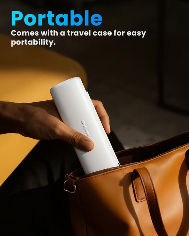 Detalle de Onlyone Sonic Electric Toothbrush for Adults with 8 Brush Heads, 5 Modes, Smart Timer, Travel Case & Wireless Charging