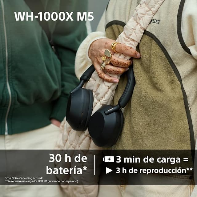Thumbnail 5 de Sony WH-1000XM5 Auriculares inalámbricos 30 h de batería