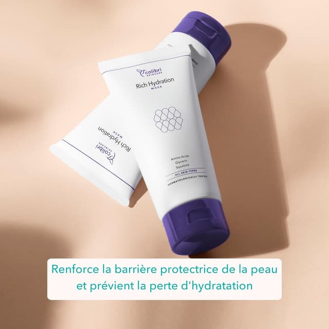 Detalle de Colibri Skincare Rich Hydration Mask (150 ml) : masque hydratant riche pour visage peau très sèche