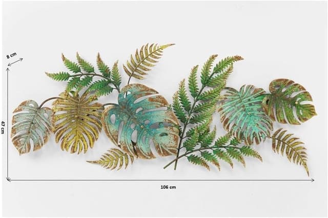 Detalle de Appendiabiti Kare Design Jungle Party verde/marrone con 6 ganci (stile giungla)