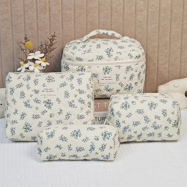 Thumbnail 4 de Aucuu Kosmetiktasche Set 3-teilig mit Blumen