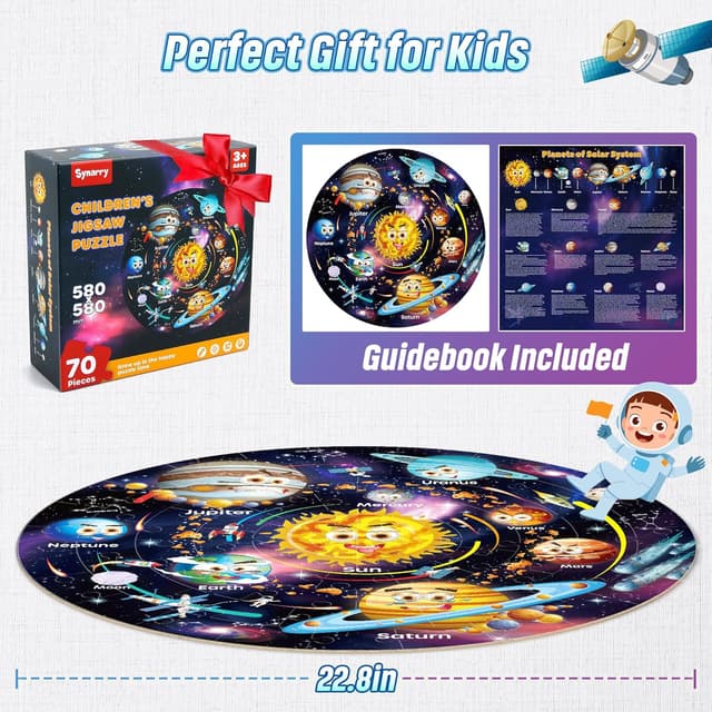 Detalle 2 de SYNARRY Giant Solar System 70-piece Floor Puzzle