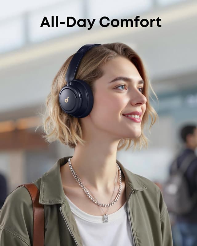 Detalle 2 de Soundcore Q30 by Anker Hybrid Active Noise Cancelling Headphones with Bluetooth & Custom EQ