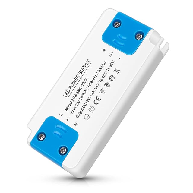 Detalle de Trasformatore/driver LED 36W da 240V a 12V 3A (AC→DC) per strisce e faretti a bassa tensione