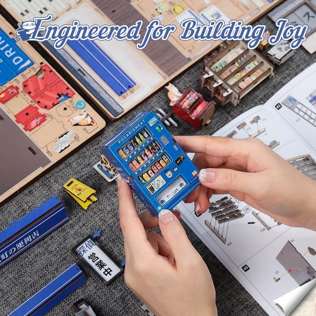 Thumbnail 3 de CUTEBEE Book Nook Kit Miniaturhaus DIY