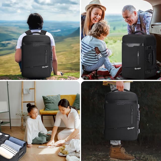 Thumbnail 7 de YOUNGOA Mochila de Viaje Cabina para Avión ✈️ 20L Negro