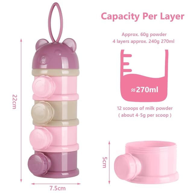 Thumbnail 1 de Vicloon Milchpulver Portionierer 4 Fächer