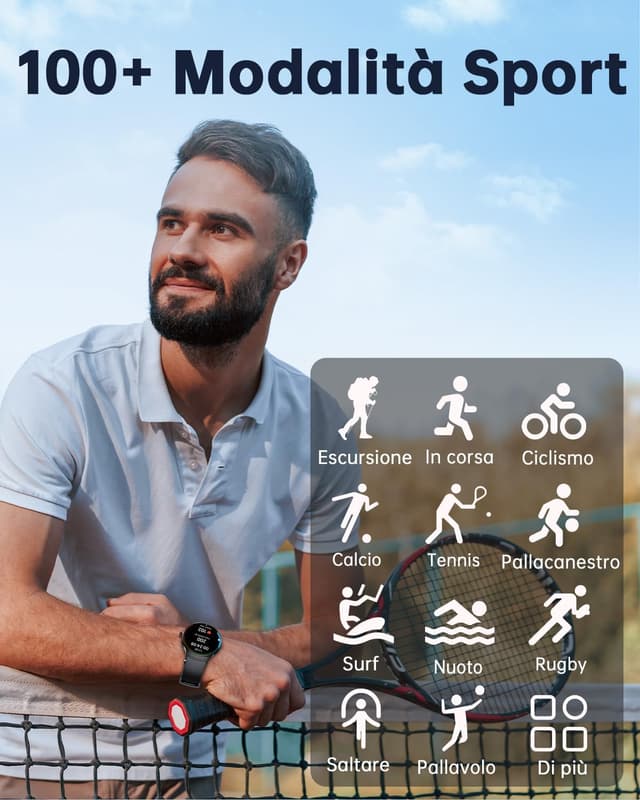 Thumbnail 4 de OUKITEL Orologio 1,43" AMOLED con GPS