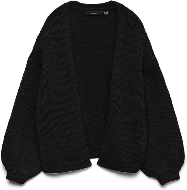 Thumbnail 6 de VERO MODA VMMAYBE Strickjacke mit Gürtel – kurze Damen-Strickjacke mit Rundhalsausschnitt