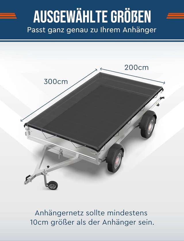 Thumbnail 3 de Ezcasch Anhängernetz 2x3m feinmaschig