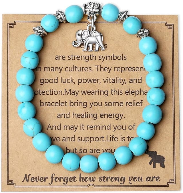 Detalle de XIANNVXI Elephant Bracelet 8mm Crystal