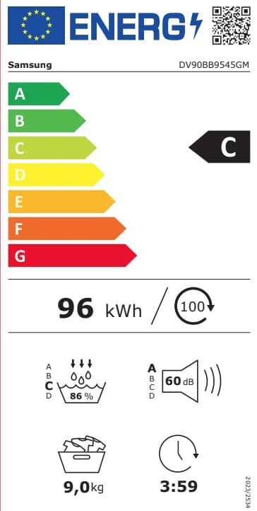 Thumbnail 12 de Samsung DV90BB9545GMS2 Bespoke 9 kg Trockner