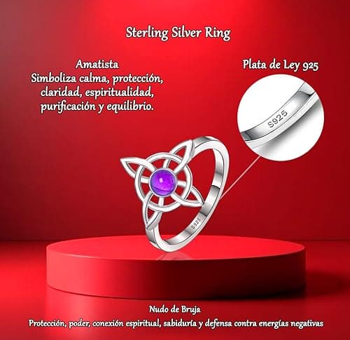 Detalle de Only faith Nudo de bruja Amatista 6