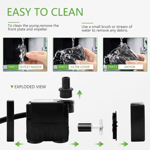 Thumbnail 4 de Mini bomba de agua 350 l/h ultra silenciosa