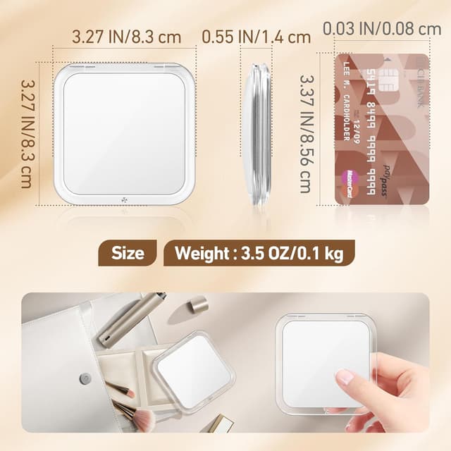 Detalle de MOMOKUBA Vergrößerungsspiegel 30×, Kosmetikspiegel 🪞