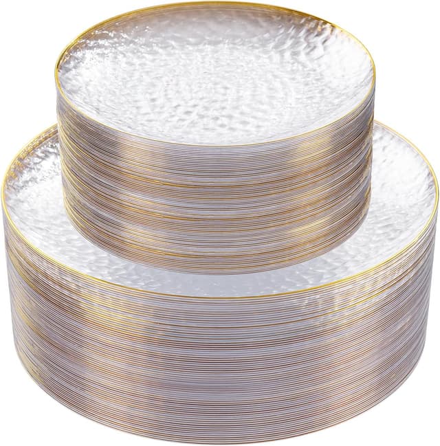 Imagen de Rubtlamp 60Pc Clear Plastic Plates 10" 🍽 en OfertitasTOP
