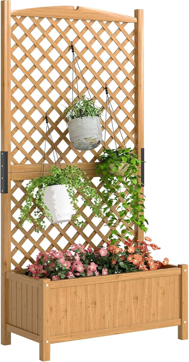 Detalle de Outsunny Arriate 90x45x180 cm Jardin