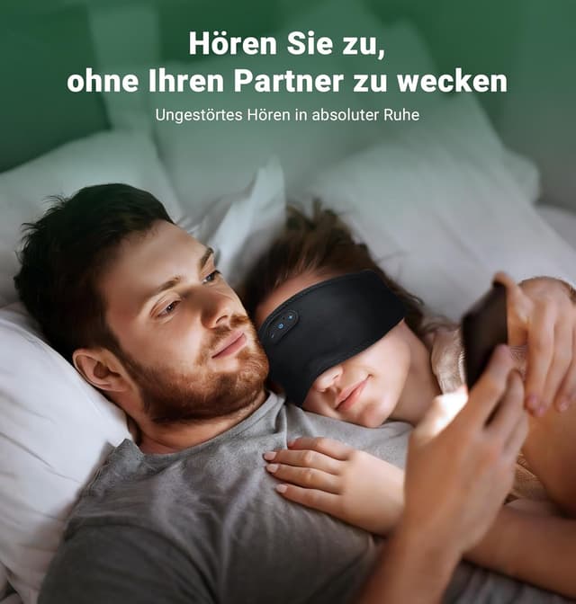 Detalle 2 de Bluetooth Schlafkopfhörer Stirnband 5.4