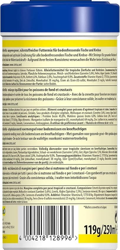 Thumbnail 1 de Tetra Wafer Mix 250 ml — alimento para peces de fondo 🐟