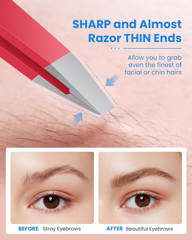 Detalle 2 de GlamTweeler Expert Slant Tip Tweezers 3.75"