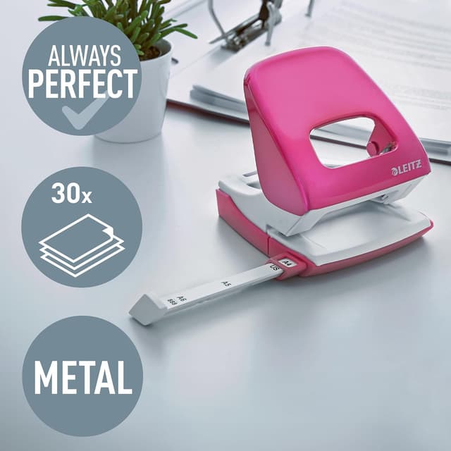 Detalle 2 de Leitz Nexxt Series WOW Metal Hole Punch 30-sheet