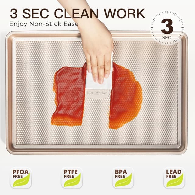 Thumbnail 6 de HONGBAKE Baking Sheet Pan Set 3-piece 0.8mm